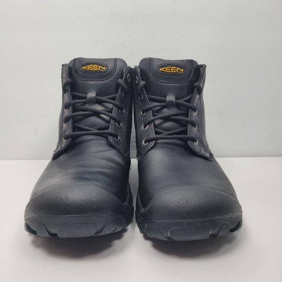 Keen Men's Black Leather Work Boots 1007680 US Size 7.5 Built in USA - Picture 3 of 9